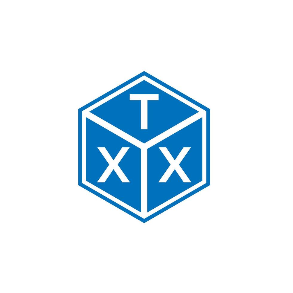 TXX letter logo design on black background. TXX creative initials letter logo concept. TXX letter design. vector