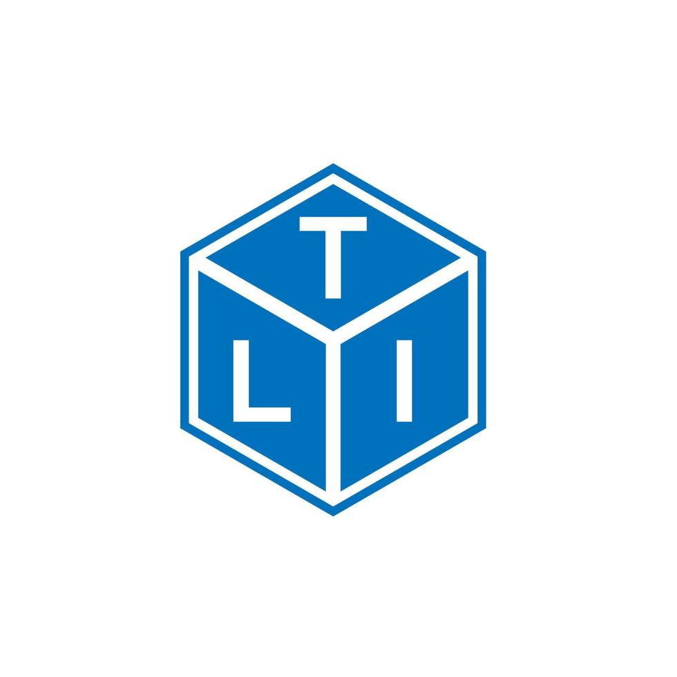 TLI letter logo design on black background. TLI creative initials letter logo concept. TLI letter design. vector
