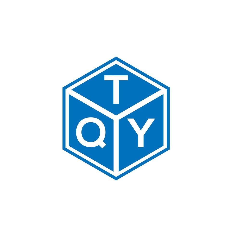 diseño de logotipo de letra tqy sobre fondo negro. concepto de logotipo de letra inicial creativa tqy. diseño de letra tqy. vector