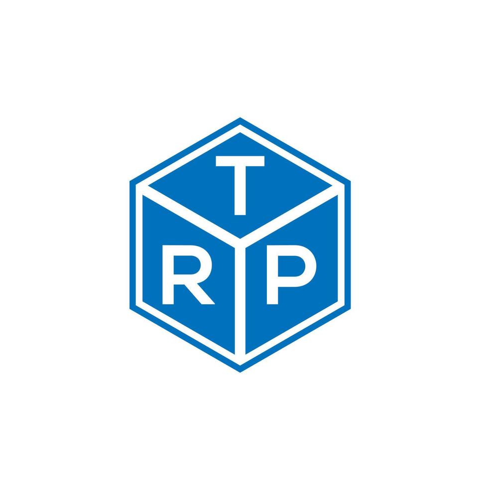 TRP letter logo design on black background. TRP creative initials letter logo concept. TRP letter design. vector