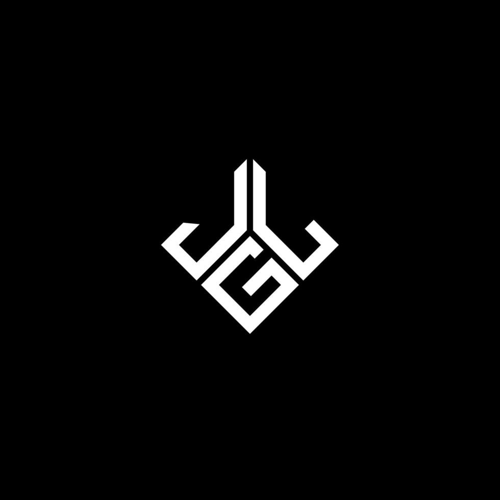 JGL letter logo design on black background. JGL creative initials letter logo concept. JGL letter design. vector