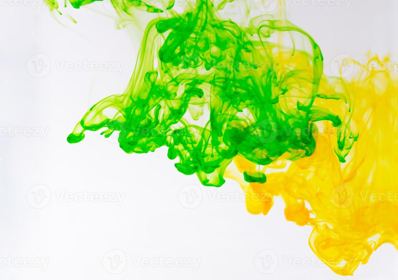 Food color drop and dissolve in water for abstract and background. photo