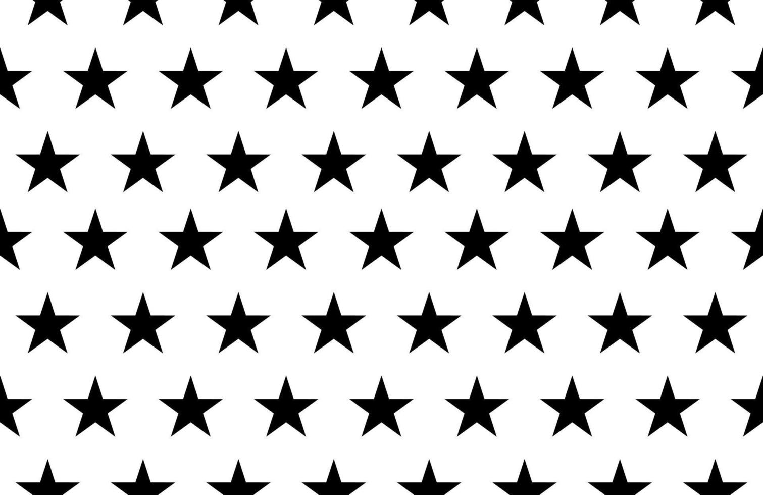 Seamless pattern with black stars vector