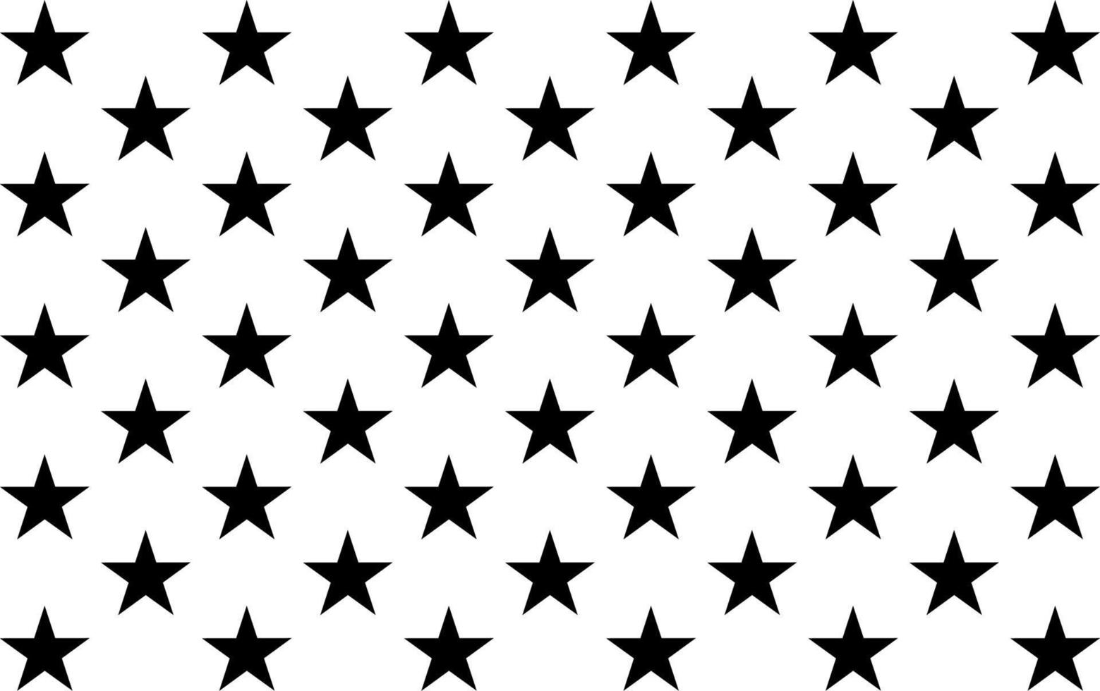 Seamless pattern with black stars vector