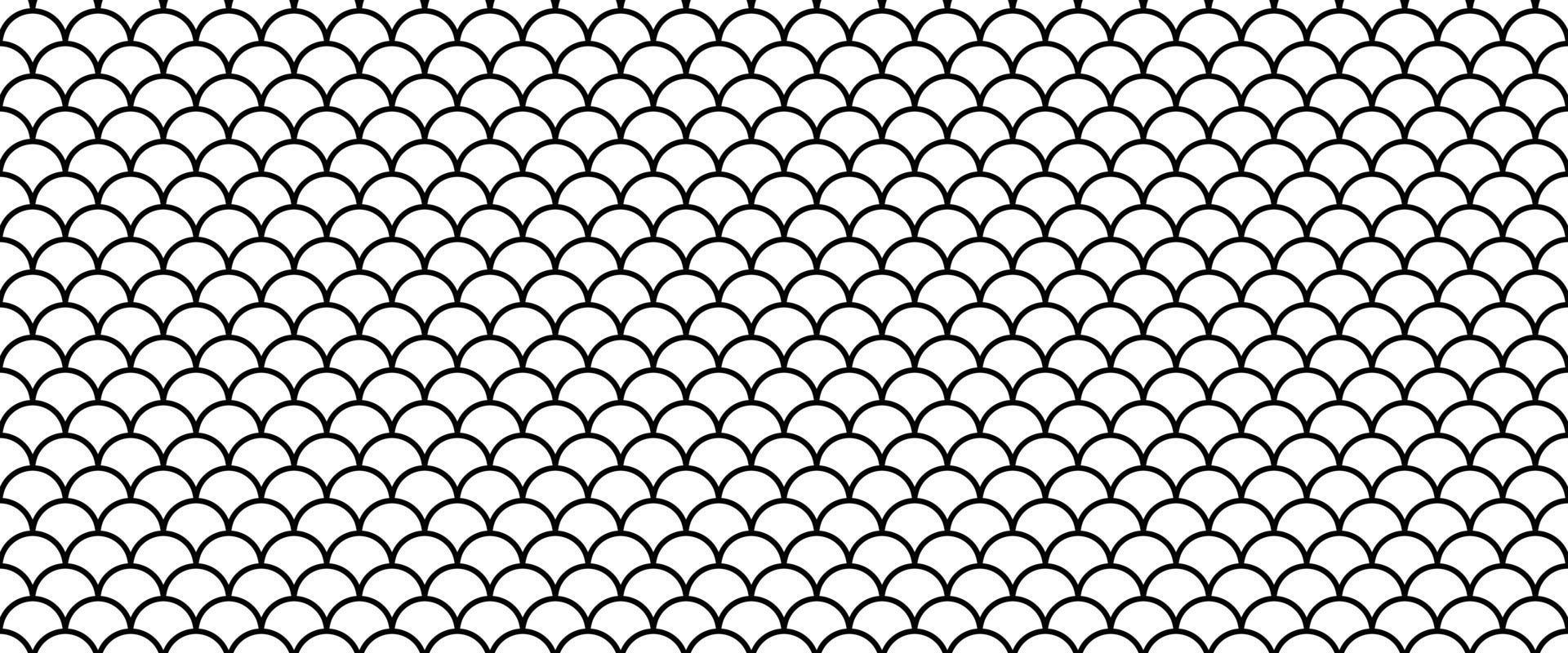 outline fish scale seamless pattern.hand drawing fish skin pattern ...