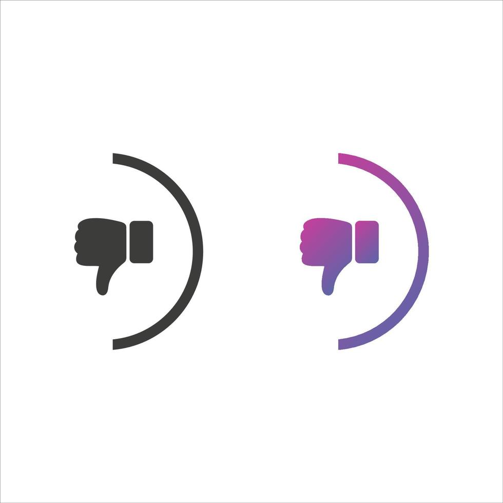 Dislike or Unlike Flat Icon vector