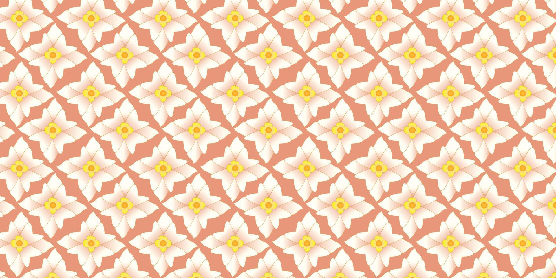 seamless pattern background folowers full colour vector