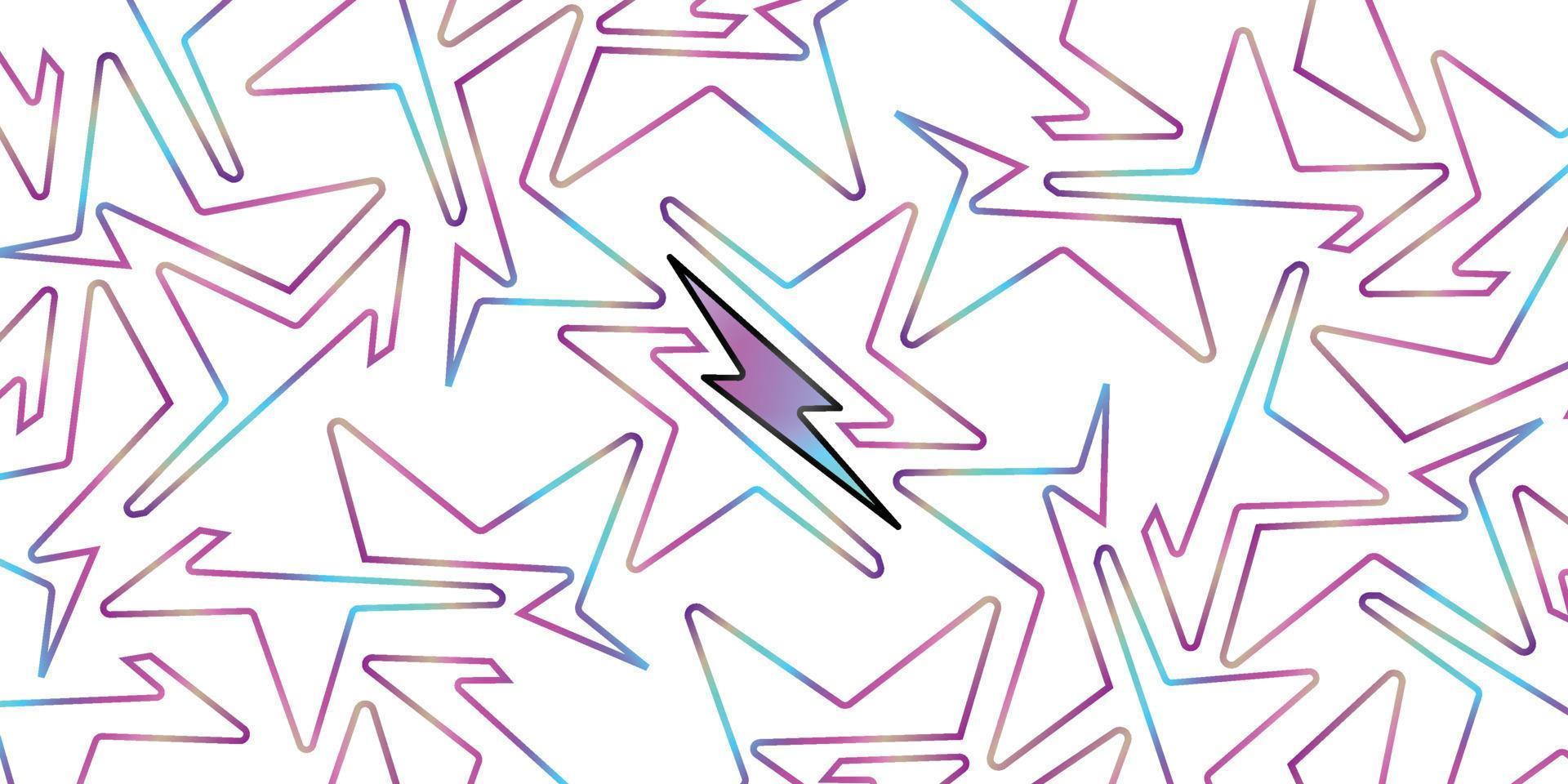 relámpago de patrones sin fisuras sobre fondo blanco con estrellas blancas, colores brillantes. se puede usar relámpago de patrones sin fisuras sobre fondo blanco con estrellas blancas, colores brillantes. se puede usar