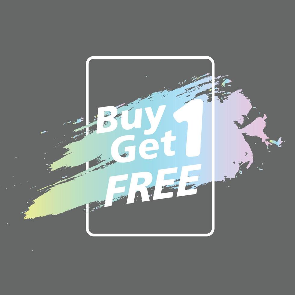 price tag label buy 1 get 1 free discount and flash sale offers vector