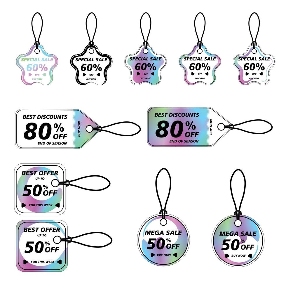 Bonus Price tags sticker. Price labels with various shapes. Sticker shapes for design mockups. Price tags stickers for preview tags, labels, price tags, coupons and discount vector