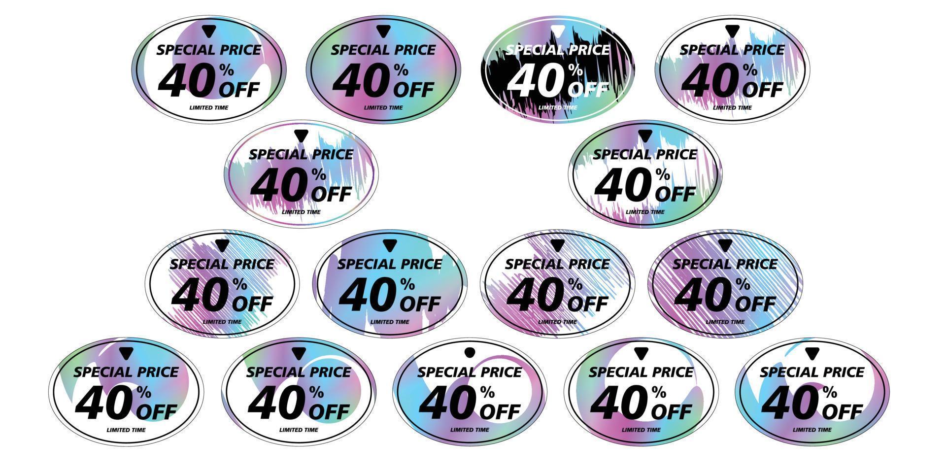 Best  Oval Price tags sticker. Price labels with various shapes. Sticker shapes for design mockups. Price tags stickers for preview tags, labels, price tags, coupons and discount vector