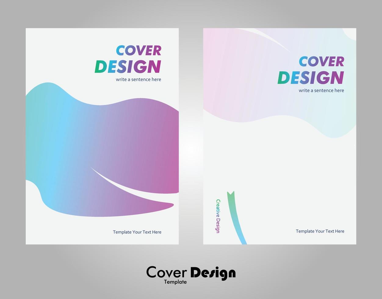 Creative Cover Design Gradient style business vector