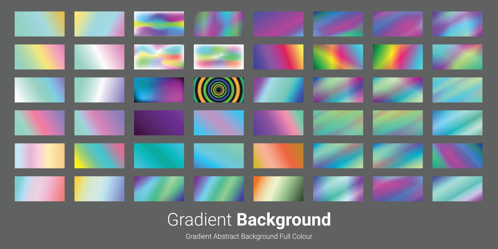 gradient abstract background set full colour vector