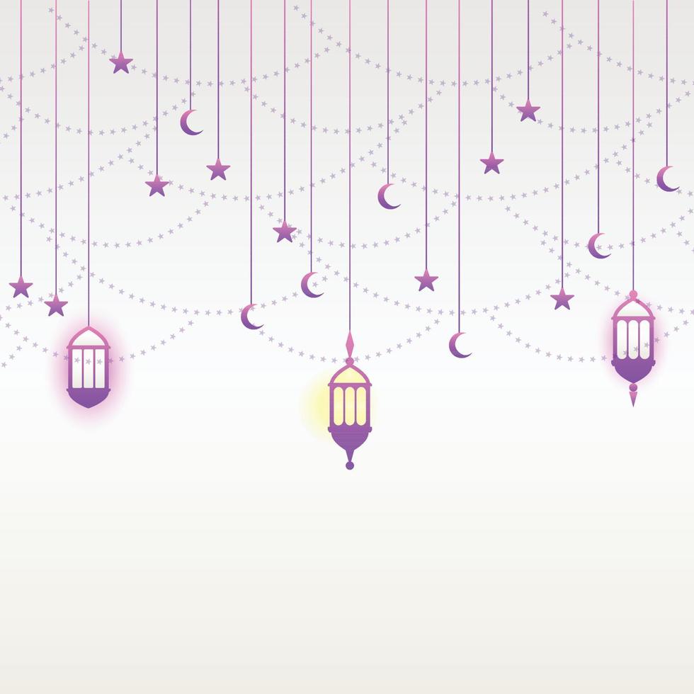 Eid al-Adha with gold, moon stars and lanterns. suitable for banners, posters, brochures, sales brochure templates vector