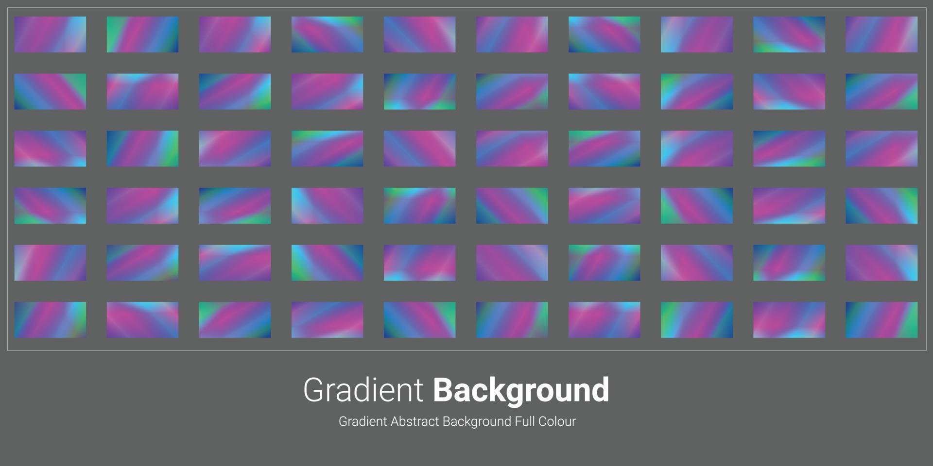 gradient abstract background set full colour vector