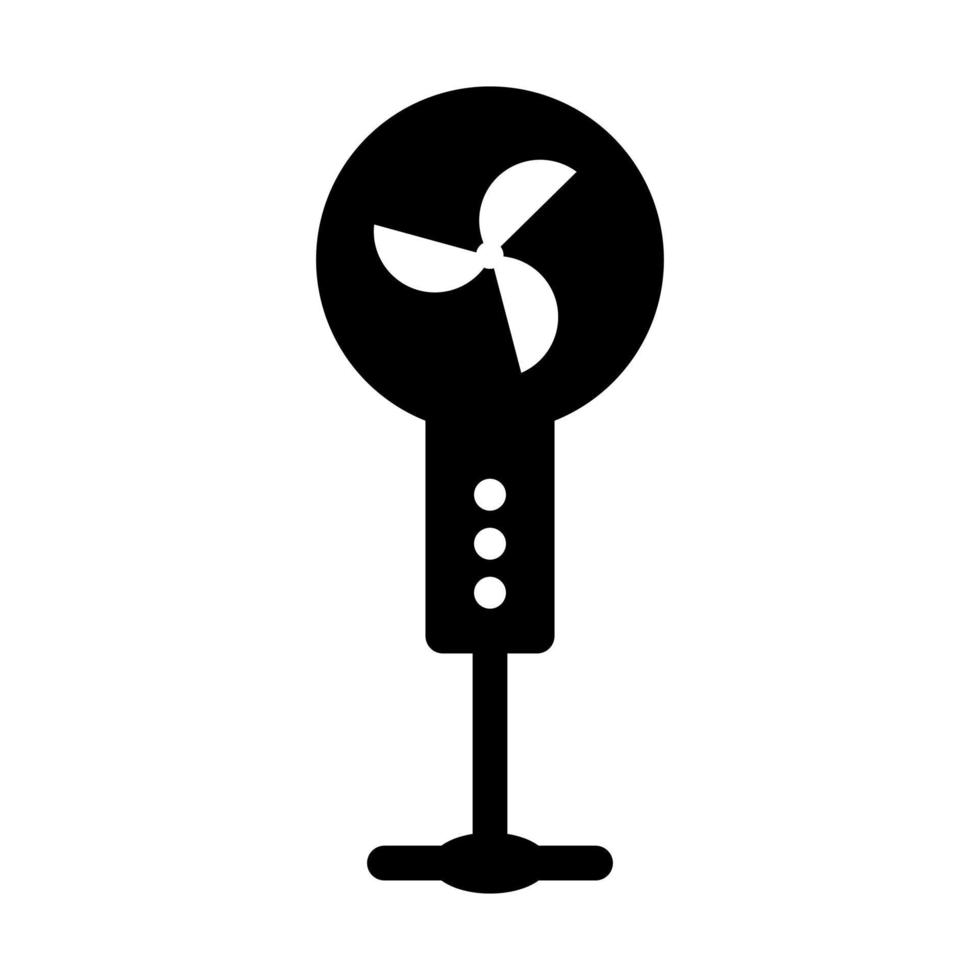 Standing fan icon vector