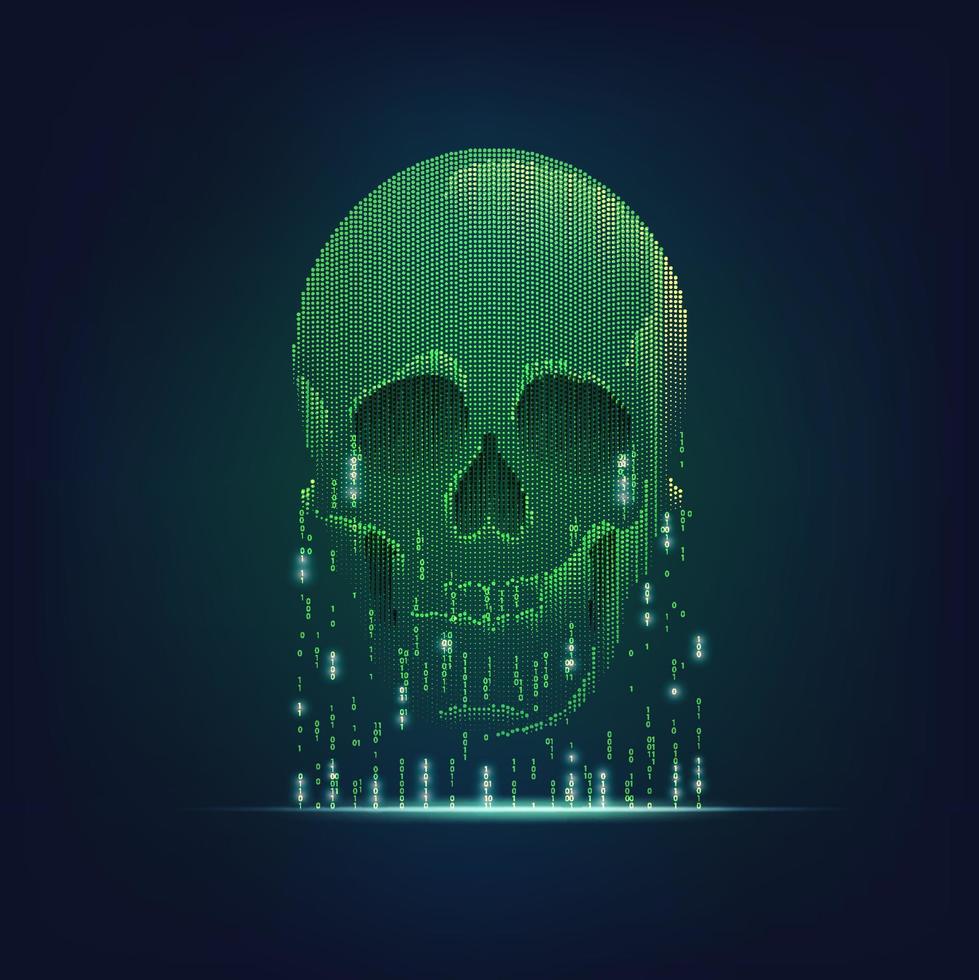 binary green hacker vector