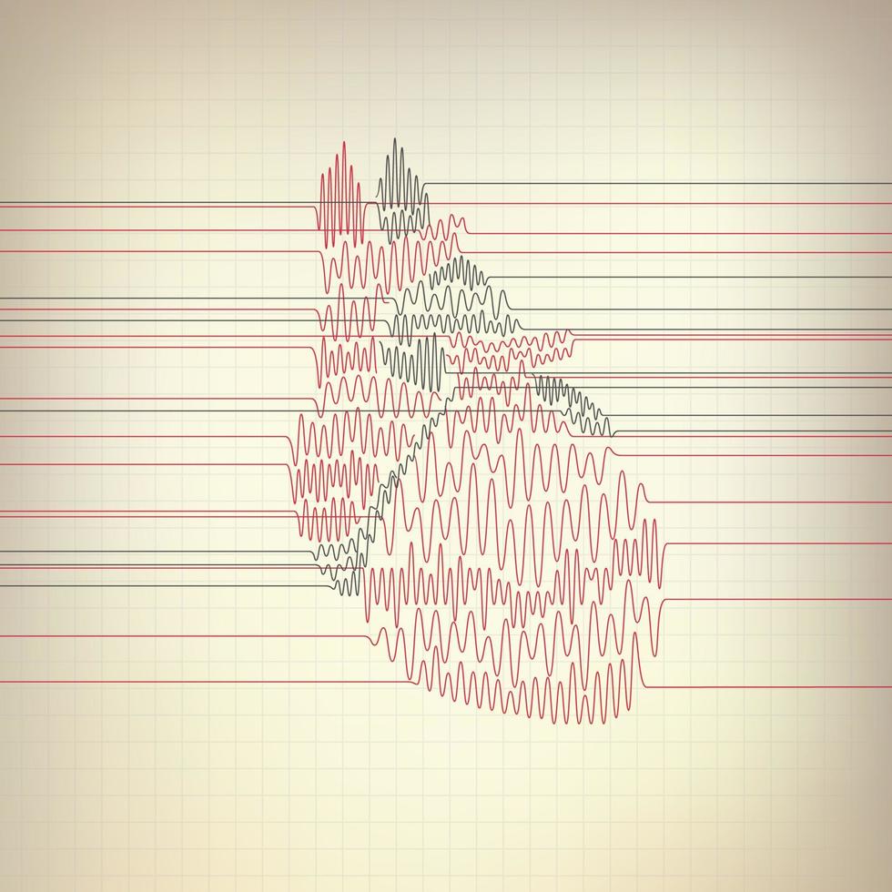 concepto de dibujo de cardiología vector