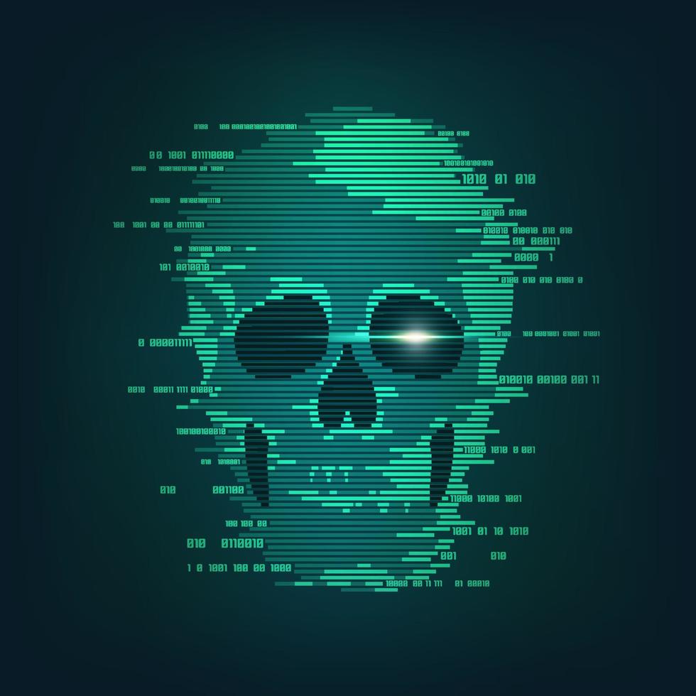 cyber crime concept vector