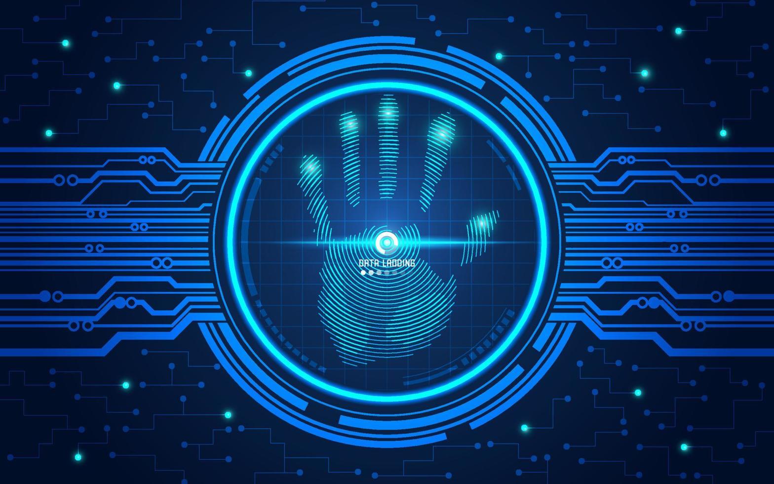 hand scan element vector