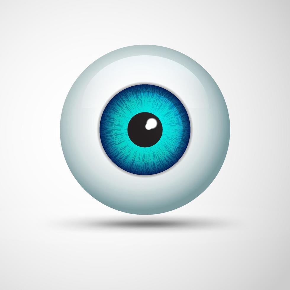 objeto del globo ocular vector