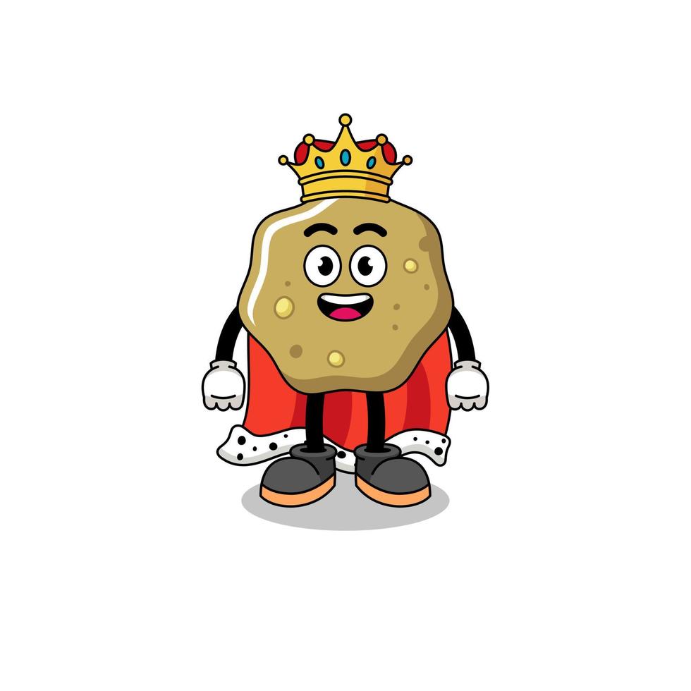 Mascot Illustration of loose stools king vector