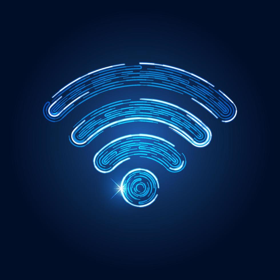 elemento de símbolo wifi vector