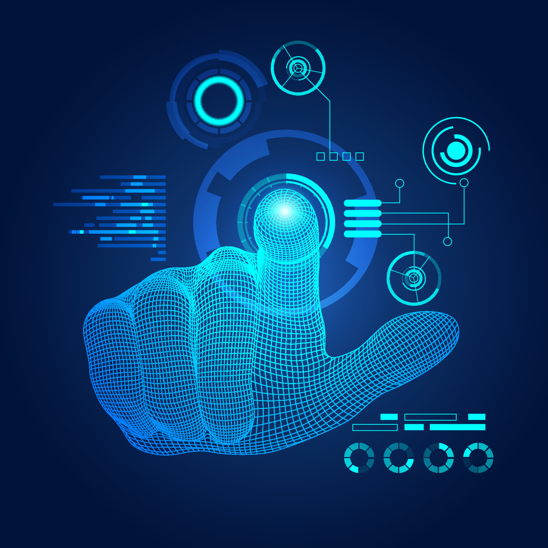 hand touch screen 9335406 Vector Art at Vecteezy