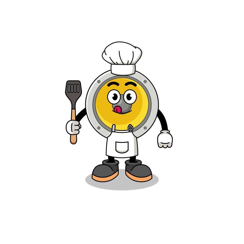 ilustración de mascota del chef orador vector