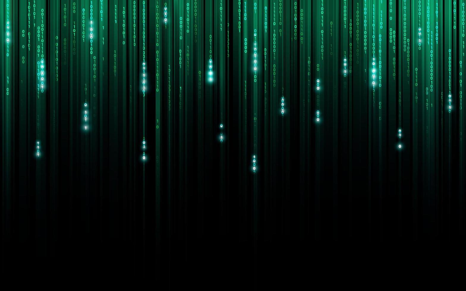 green binary background vector