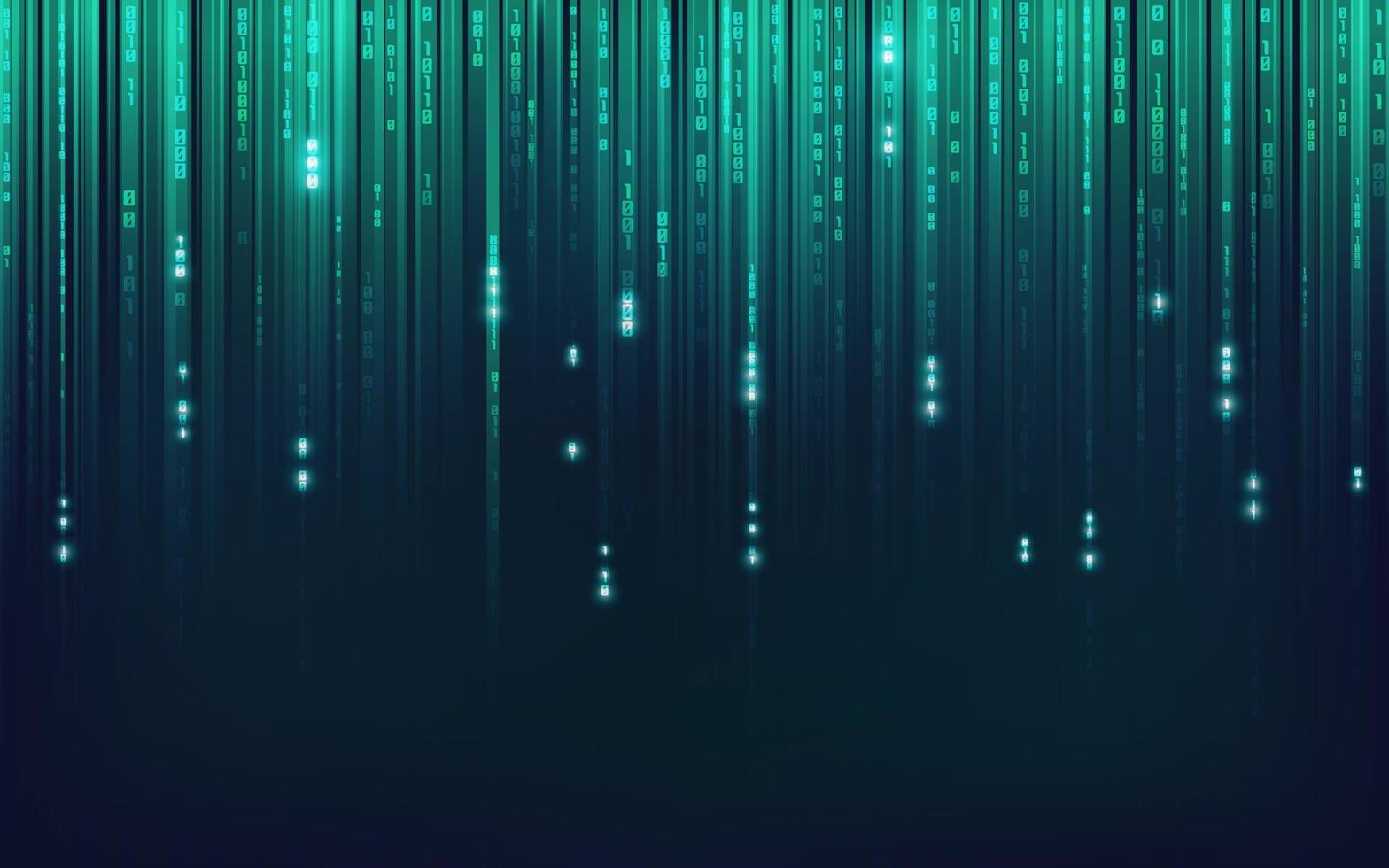 green binary background vector