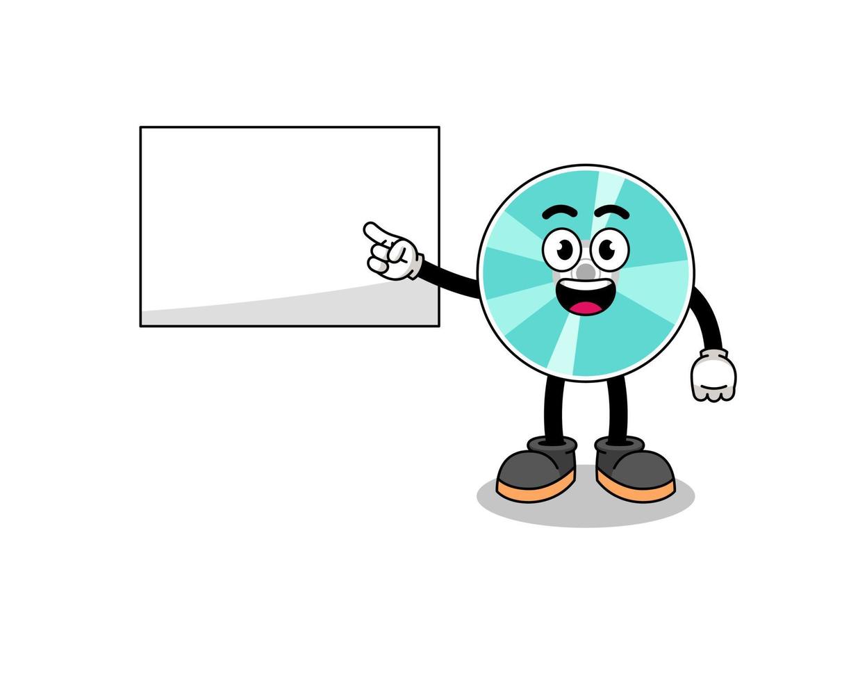 optical disc illustration doing a presentation vector