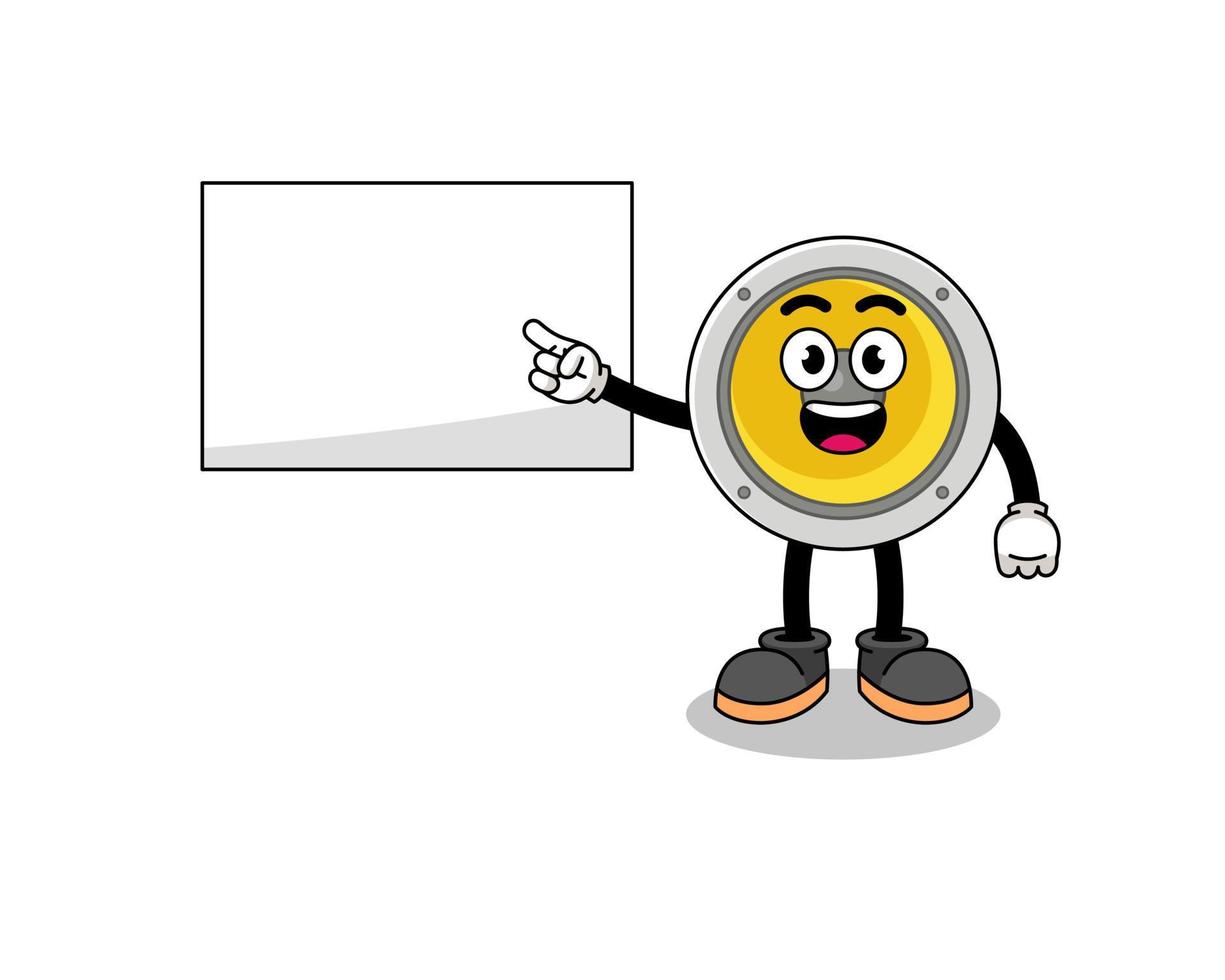 speaker illustration doing a presentation vector