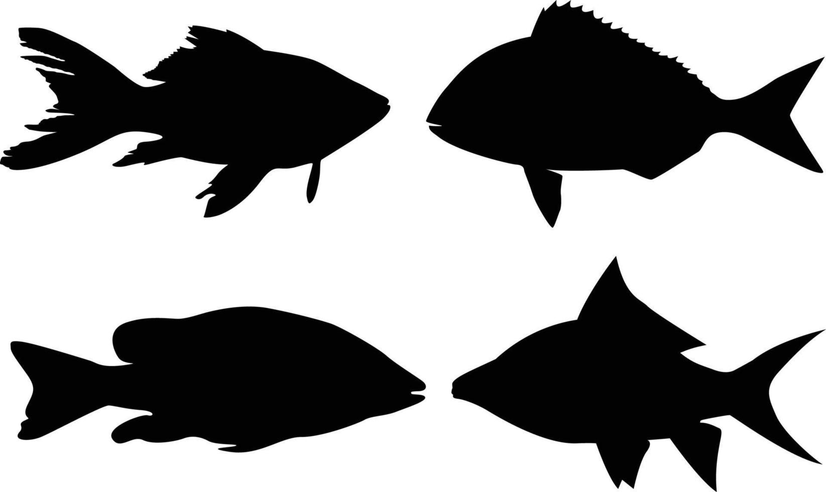 Fish Silhouette creative Vector Art 9335788 Vector Art at Vecteezy