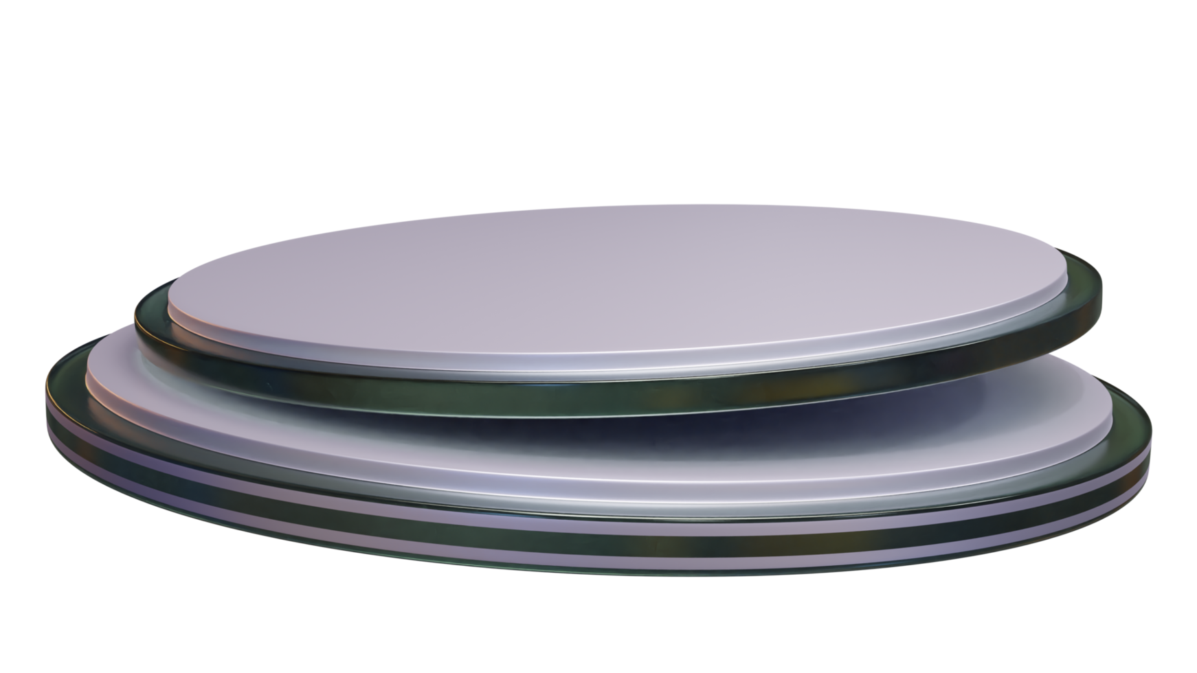 Glossy Podium Discount Promotion 3D Render Element png