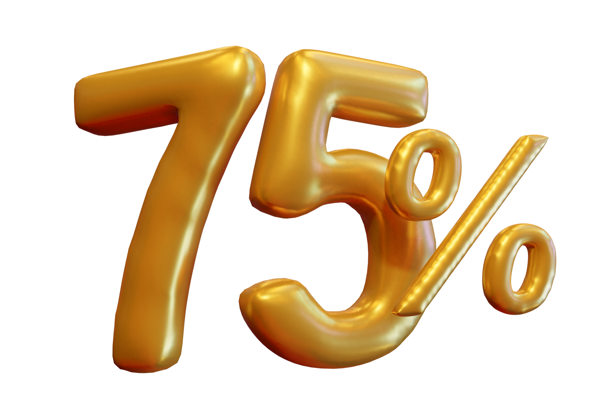 Discount 75 Off 3D Render Promotion Element 9335928 PNG