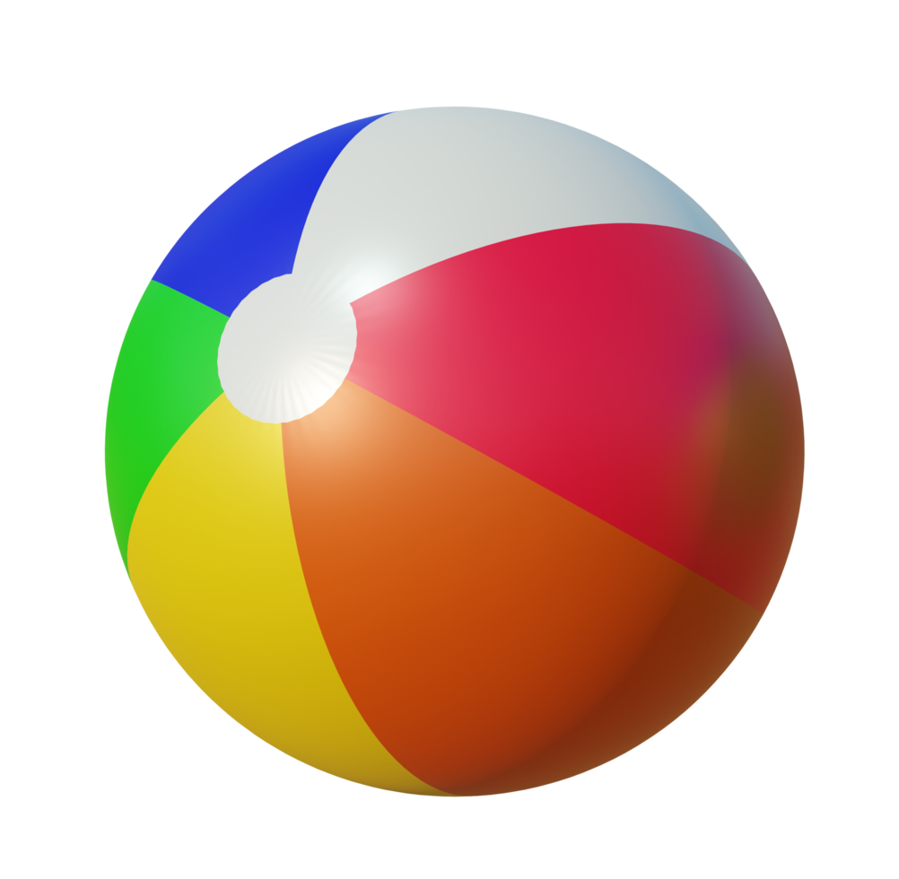 Beachball Isolated 3D Render png
