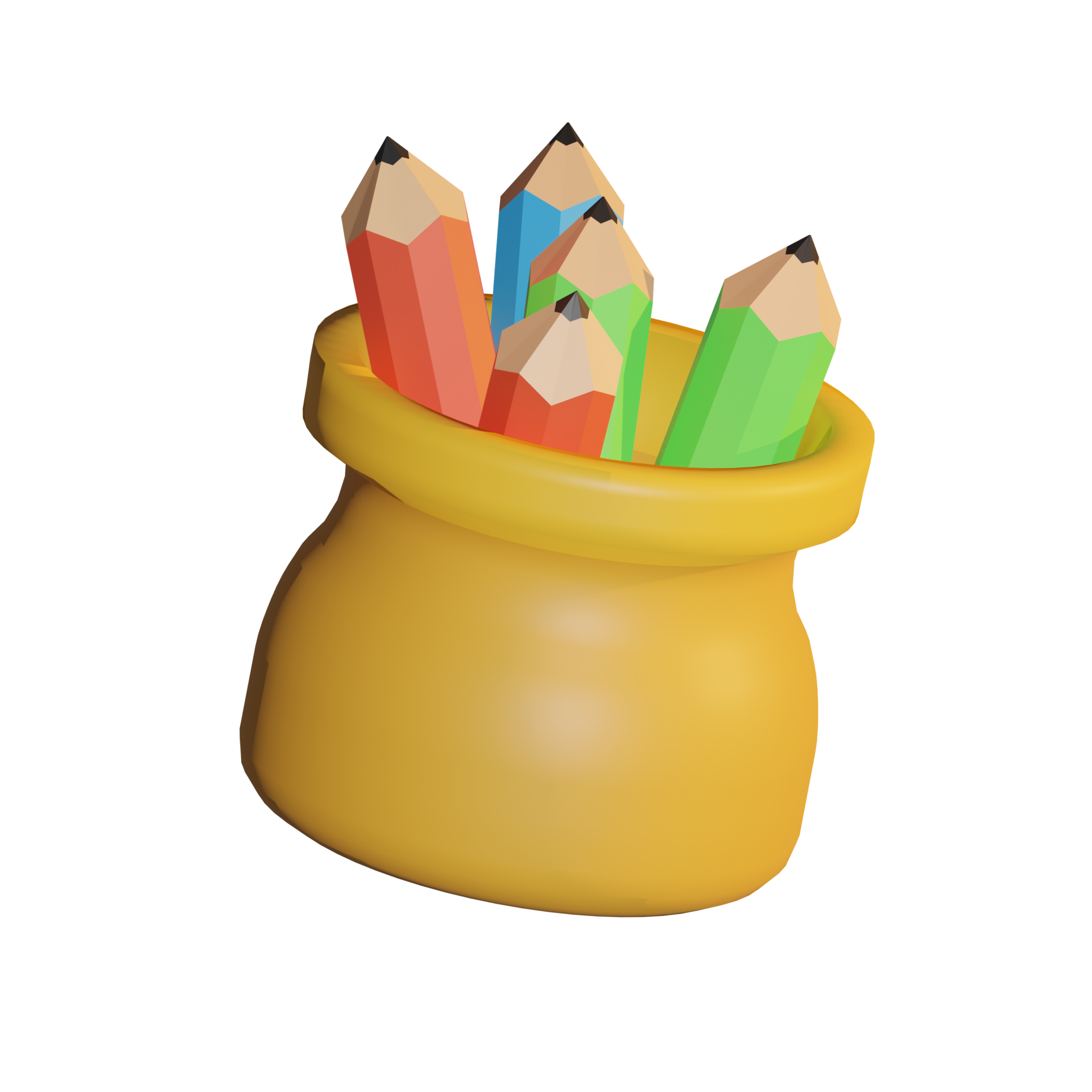 3d rendering of pencil box icon transparent background 9336026 PNG