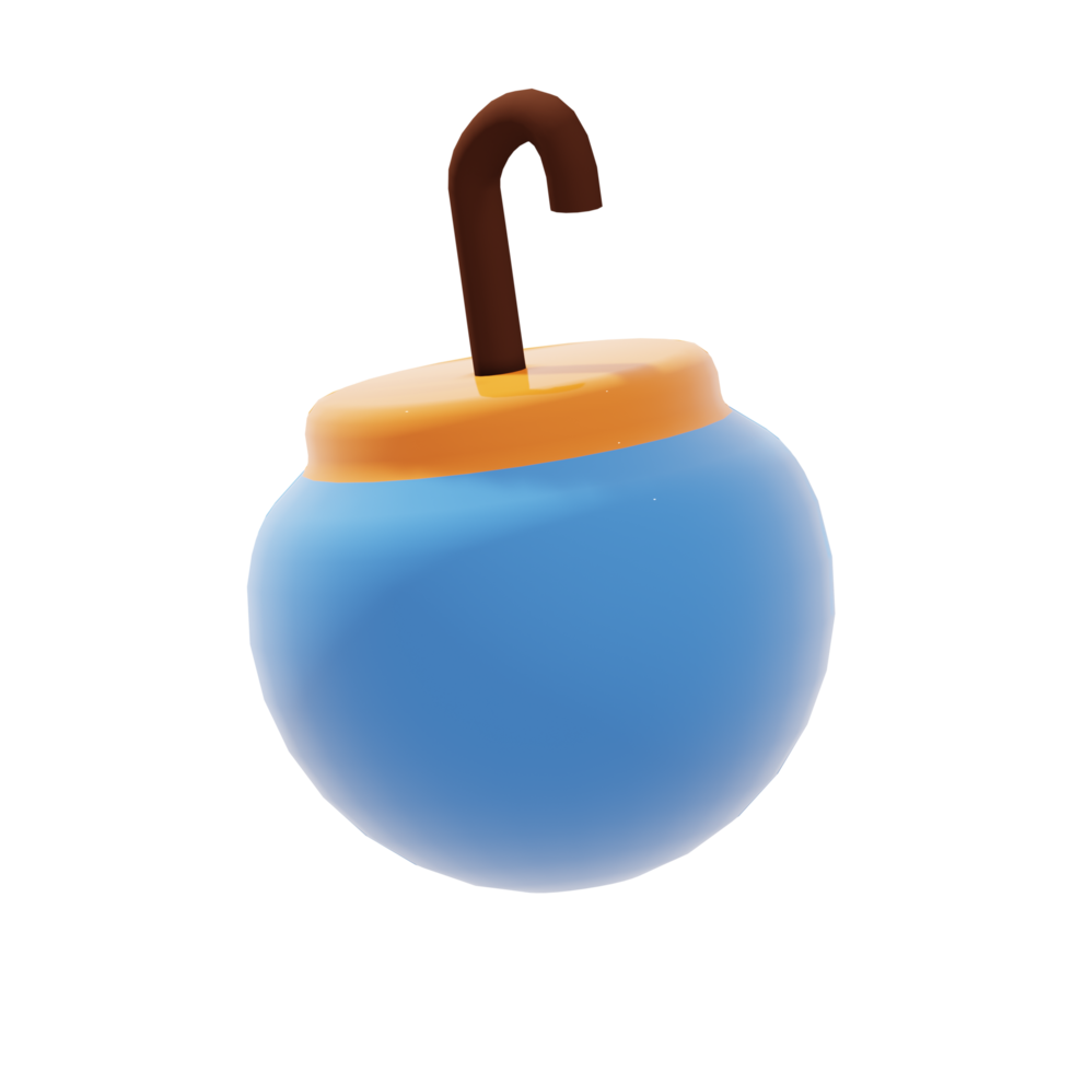 Illustration 3d icône de boule ornée mignonne avec le thème du jour de noël png