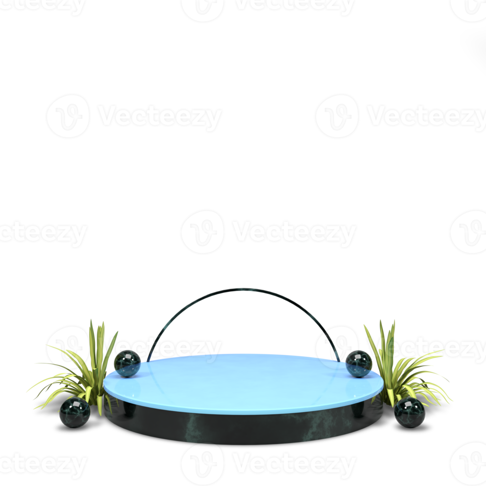 modernes, elegantes 3d-renderpodium für design png