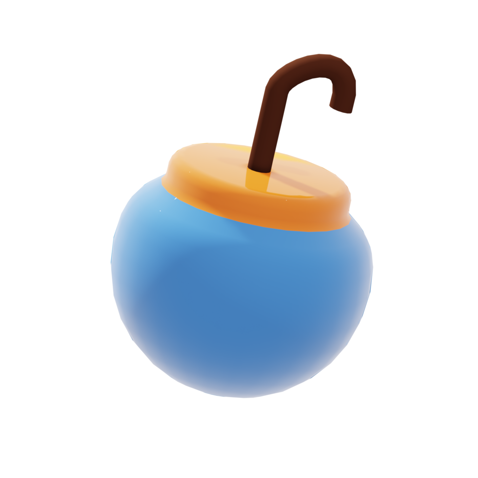 Illustration 3d icône de boule ornée mignonne avec le thème du jour de noël png