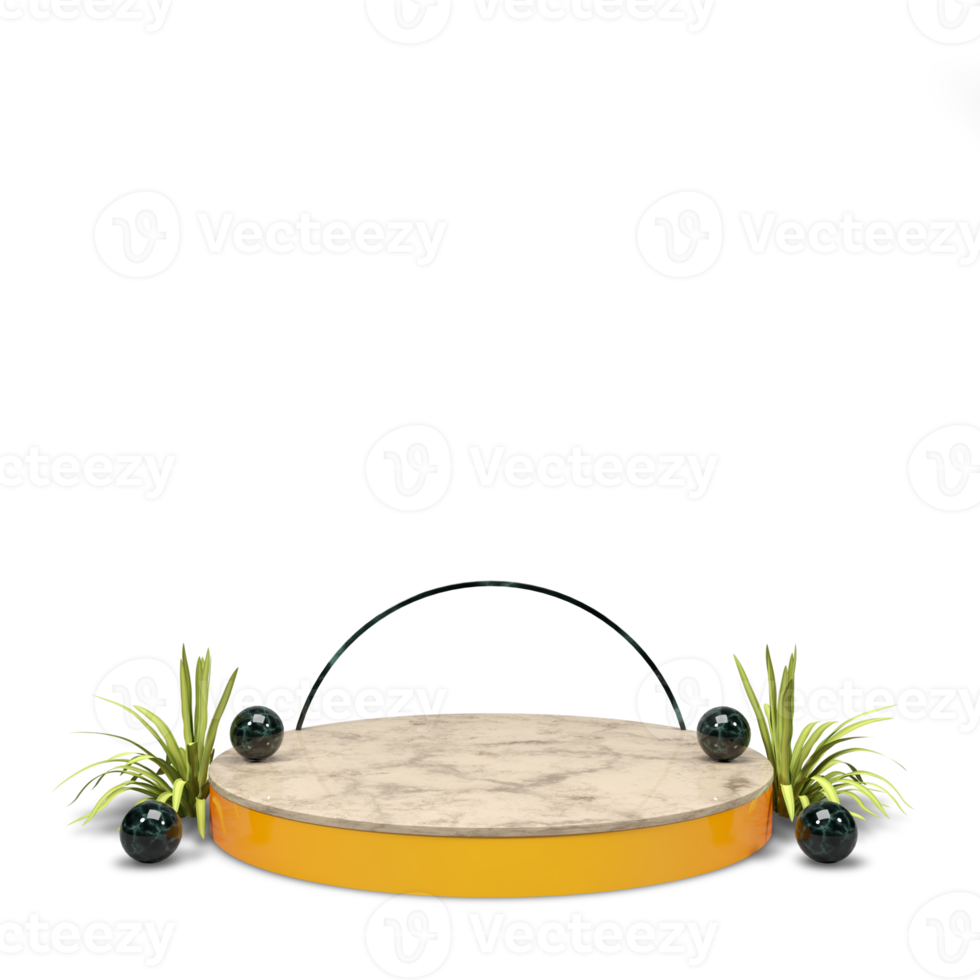 podium de rendu 3d moderne et élégant pour la conception png