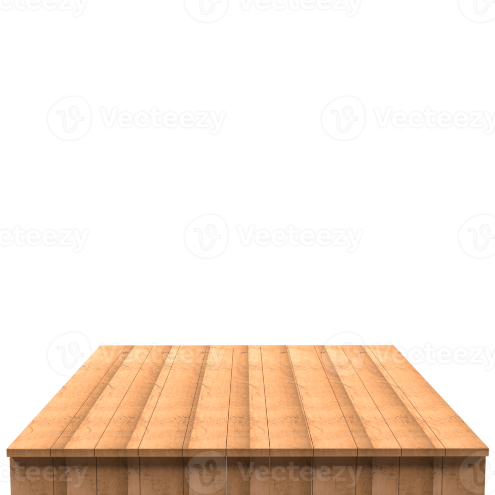 mooie houten plank 3d render voor ontwerp png