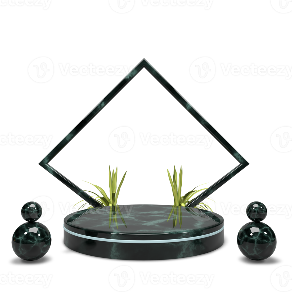 podium de rendu 3d moderne et élégant pour la conception png