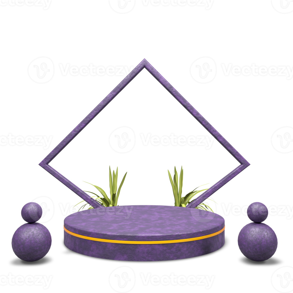 podium de rendu 3d moderne et élégant pour la conception png