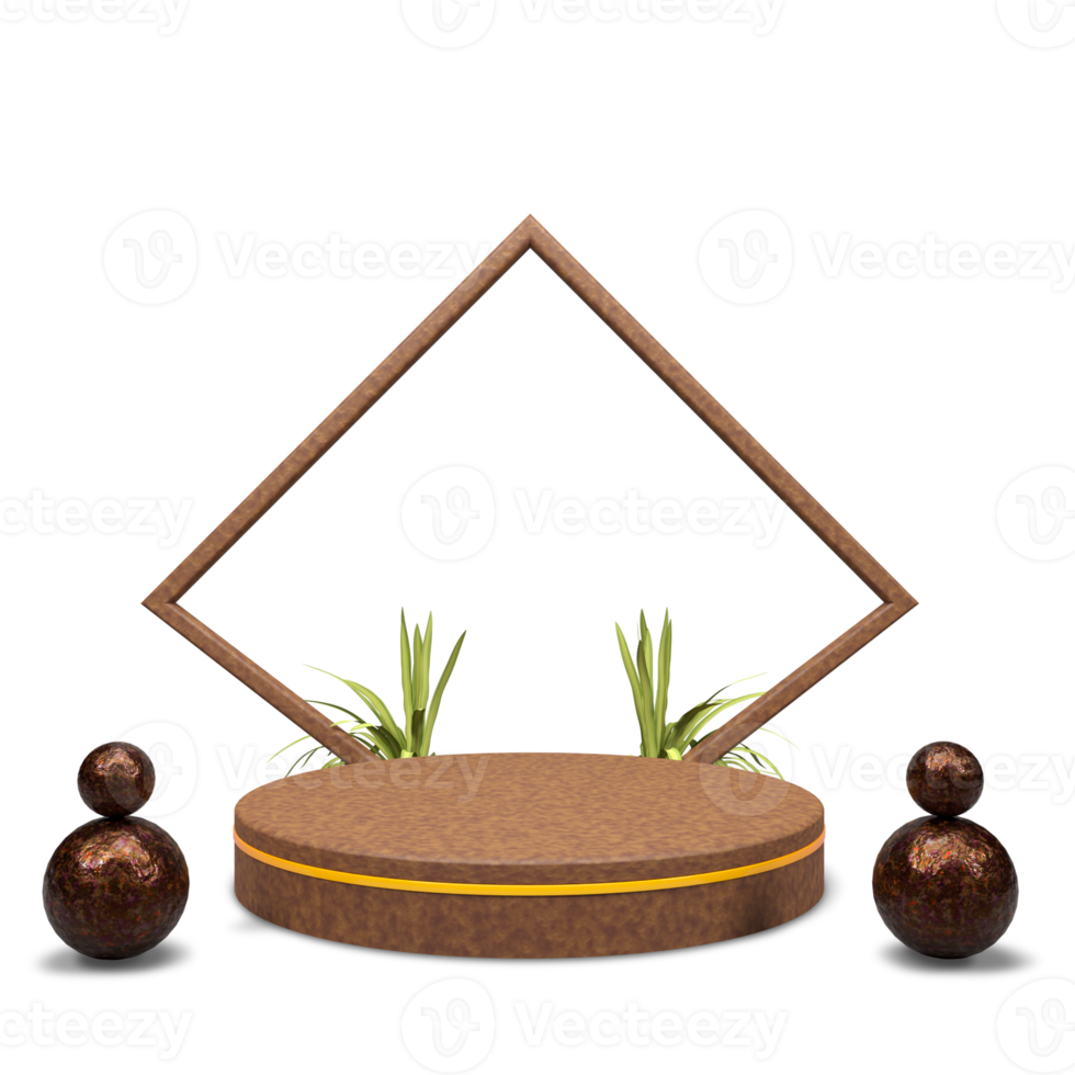 podium de rendu 3d moderne et élégant pour la conception png