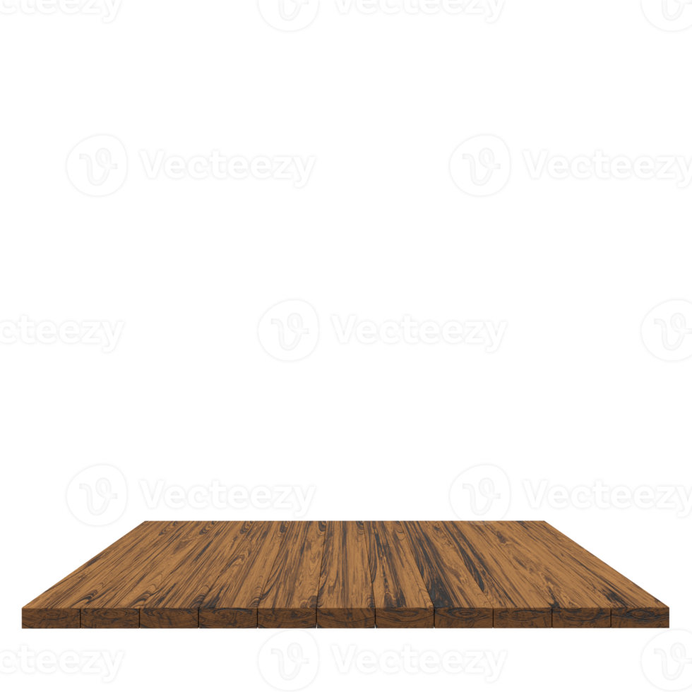 mooie houten plank 3d render voor ontwerp png