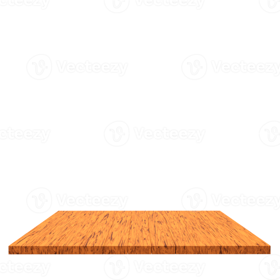 Schönes Holzbrett 3D-Render für Design png