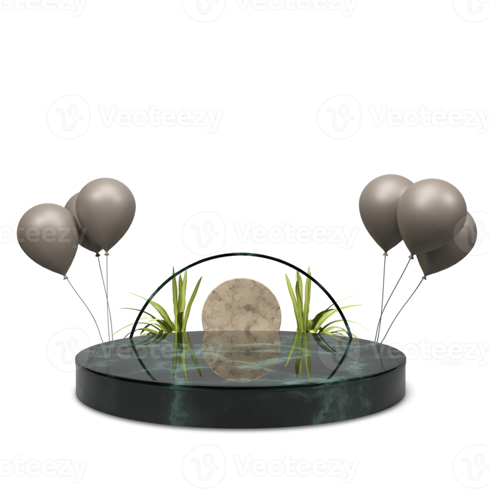 podium de rendu 3d moderne et élégant pour la conception png