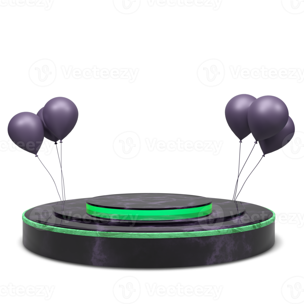 podium de rendu 3d moderne et élégant pour la conception png